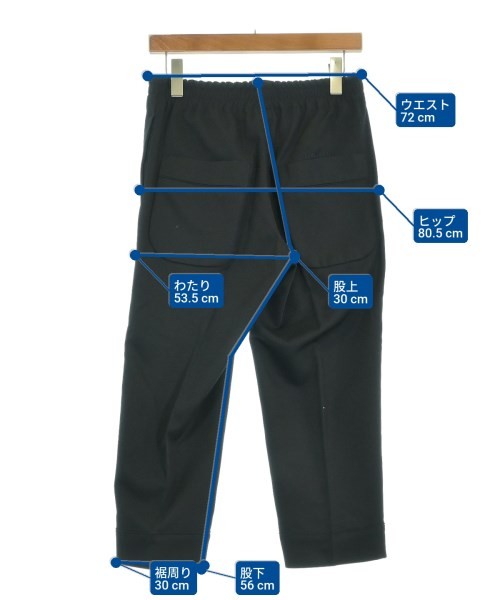 GANRYU Cropped Pants Black S 2200622014036 View 6