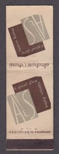 Abraham & Straus A & S Store matchcover
