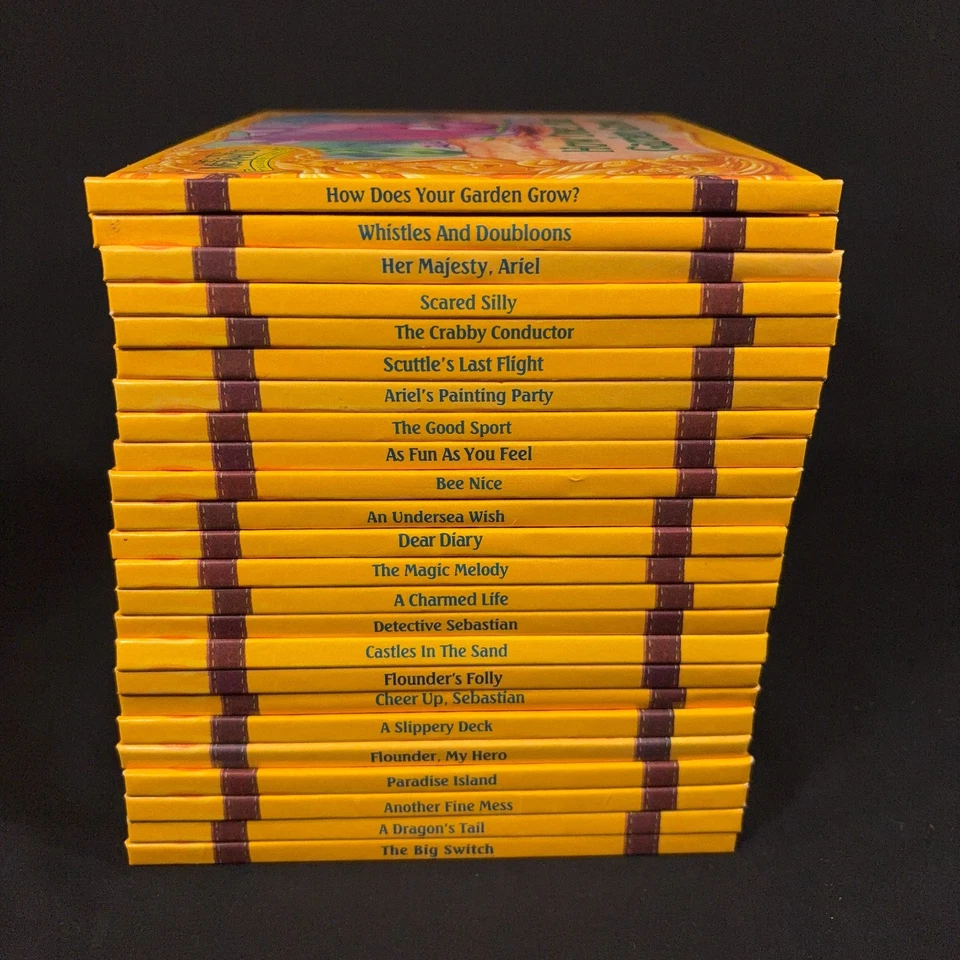 The Little Mermaid's Treasure Chest Complete Set of 24 Books (Hardcover, 1992) - Image 2 of 4
