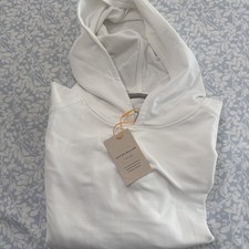 NWT  MEDIUM  Peter Millar Crown sport performance hoodie , White