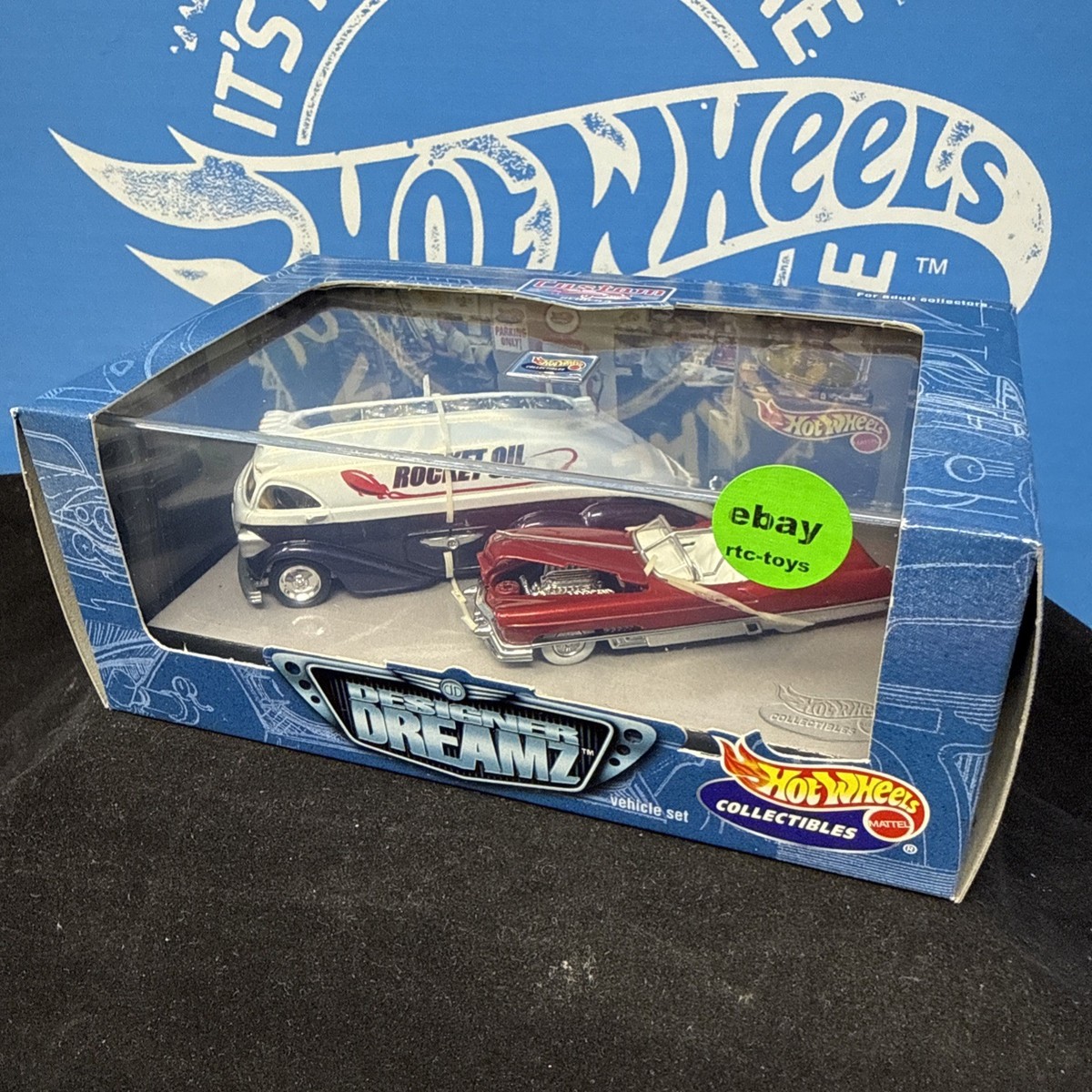 Hot Wheels Designer Dreamz Vehicle 2-Car Set Rocket Oil Bizarro