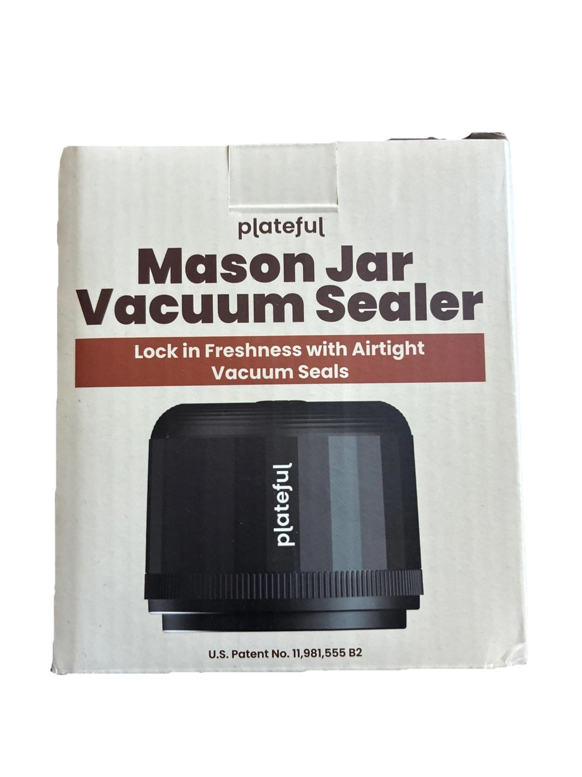 Plateful Mason Jar Vacuum Sealer – Fits Standard & Wide Mouth Jars