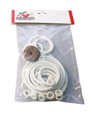 Gottlieb Troubadour Pinball Machine Replacement Repair Rubber Ring Kit White