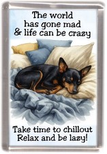 English Toy Terrier Dog Fridge Magnet by Starprint