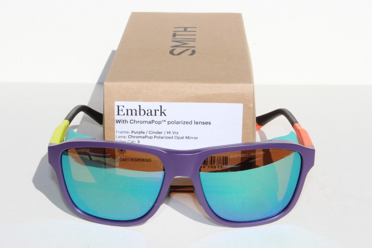SMITH OPTICS Embark Glacier Sunglasses Purple Cinder Hi Viz