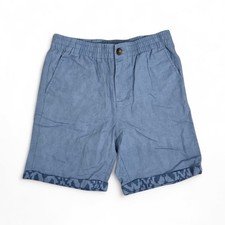 Janie and Jack NWT Boys Pull-on Linen Shorts Rivera Blue Size 10
