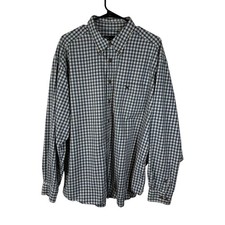 Eddie Bauer XL Button Down Shirt Long Sleeve Plaid Checkered Mens
