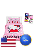 Hello Kitty Sheet Set - Of Bedding Bedspread Flat Sheet Fitted Sheet And