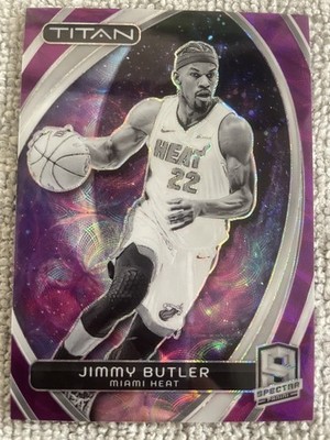 2023-24 Panini Prizm Spectra Jimmy Butler Titan Purple FOTL 01/15 First Print #