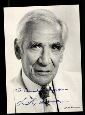 Lukas Ammann Rüdel autograph card original sign # BC 229084