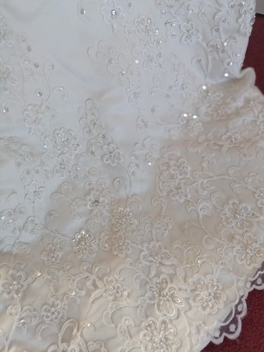 Strapless Ivory Wedding Dress Size 8-10 Bridal Gallery - Picture 3 of 13