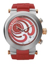Reloj analógico para mujer Mulco Mill Collection correa de silicona roja MW3-16191-533