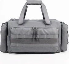 Range Bag for Handgun Ammo Shooting, L Gun Case Carry 5+ Pistols Transport Tacti