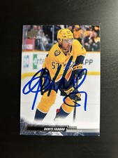 Dante Fabbro Signed 2022-23 Upper Deck Series 1 Card Predators #101 Auto