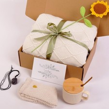 Birthday Gift for Women Self Care Get Well Soon Gift Basket Blanket After Surgey