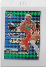 2024-25 Panini Mosaic Give and Go Green Prizm Shai Gilgeous-Alexander #2 Thunder