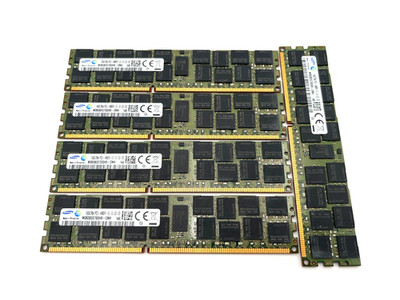 Lot of 5 - Samsung 16GB DDR-3 2Rx4 14900 ECC REG.   M393B2G70QH0-CMA