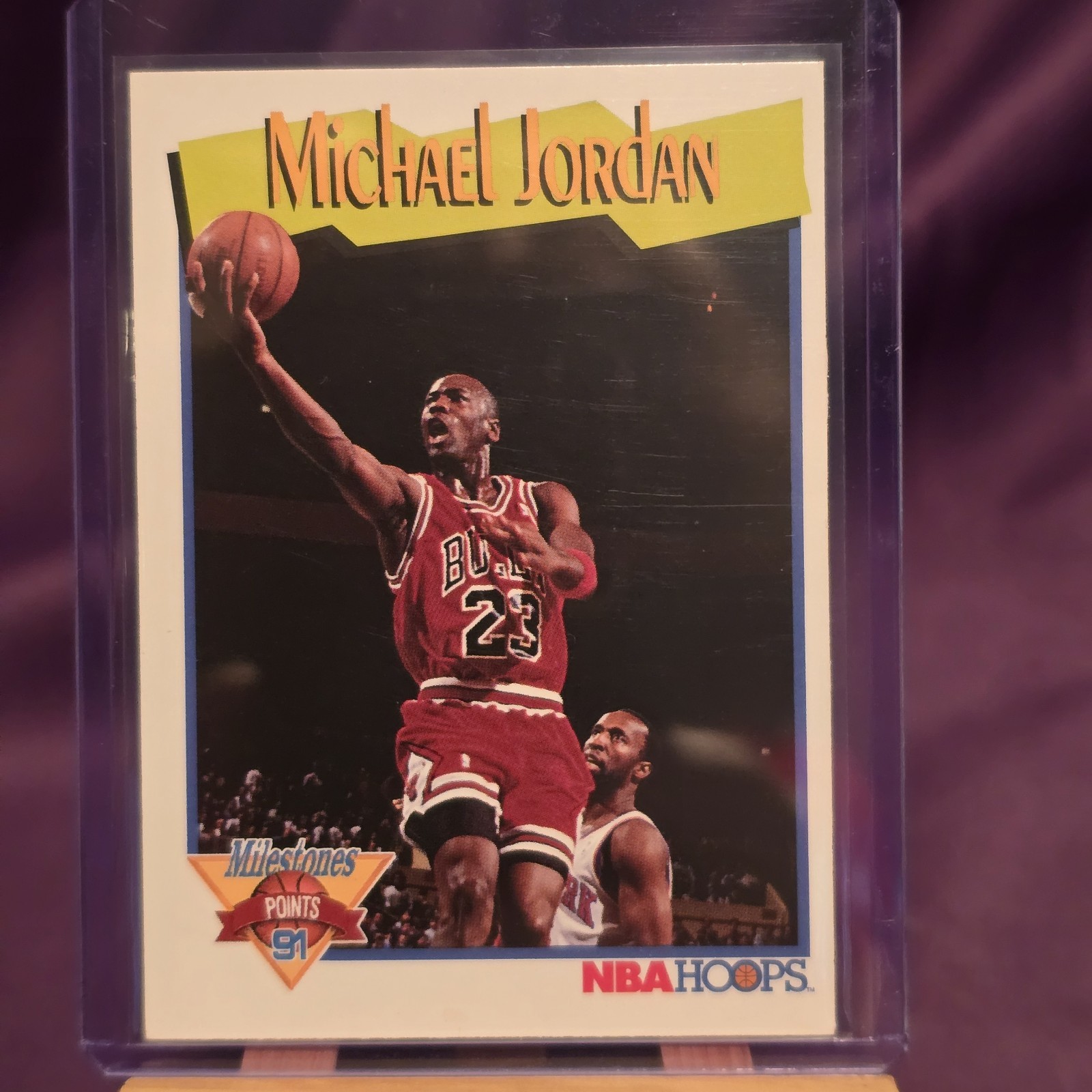 1991-92 NBA Hoops - Michael Jordan - Michael’s Milestone #317 - Chicago Bulls