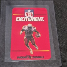 1992 Phoenix Cardinals NFL Vintage Pocket Schedule Card Safeway Original