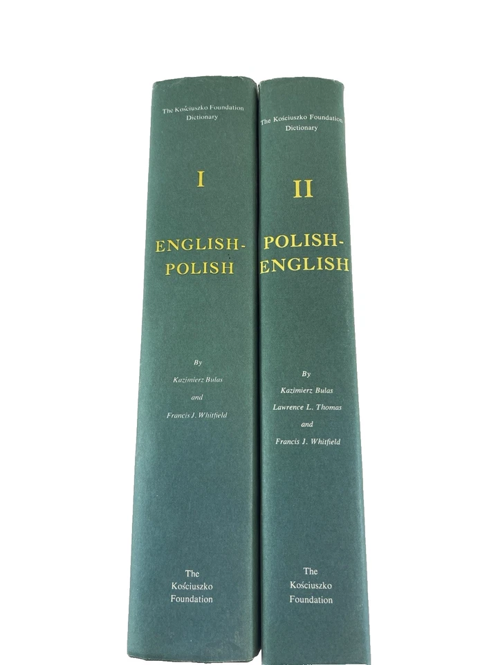Polish-English/English-Polish Dictionaries Kosciuszko Foundation Vols I & II - Image 2 of 4