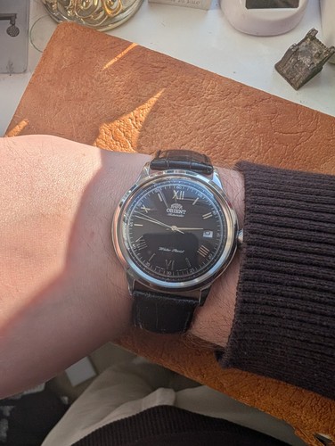 Orient Bambino 2nd Generation V2 Black Automatic Watch 40mm TAC0000AB0 - Picture 3 of 5