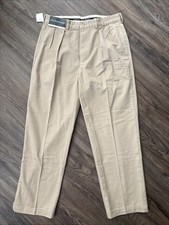 NWT Vintage Polo Ralph Lauren Andrew Pleated Chino Pants - 34x30 - Beige - NEW