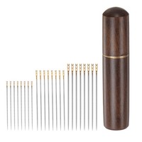 24 StüCk SelbstfäDelnde Nadeln EinfäDler NäHnadeln Sticknadeln Leder Nadeln