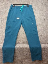 FIGS Scrub Pants Blue Technical Collection Drawstring Size MT