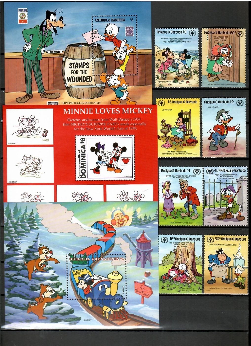 Walt Disney cartoons composition [12] 50 diff. sets & s/s  MNH #CNA348