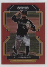 2022 Panini Prizm Draft Picks Red Prizm Luis Ramirez #PDP199 2p7