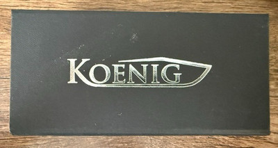 Koenig Arius M390 Burnished 6AL4V TI Smooth Gen 4 DOB Oct 11, 2024 BRAND NEW!