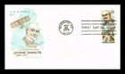 DR JIM STAMPS US COVER OCTAVE CHANUTE AVIATION PIONEER AIR MAIL FDC HF CACHET