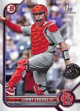 2022 Bowman Draft #BD-178 Jimmy Crooks III St. Louis Cardinals 1st Bowman