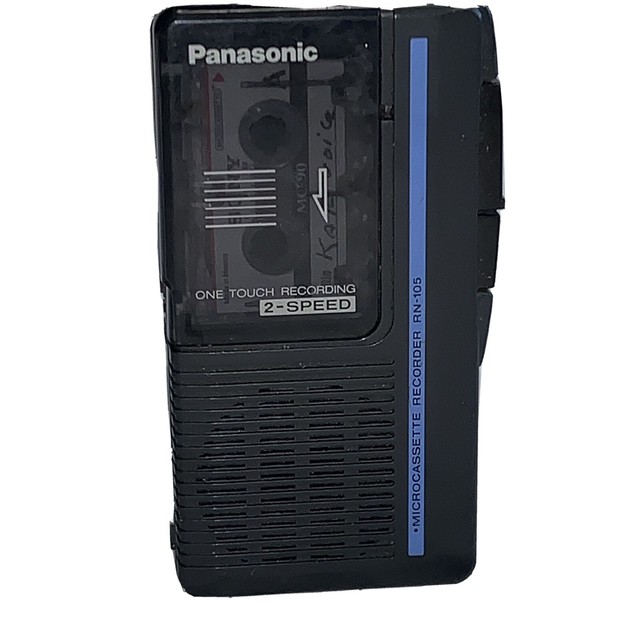 Panasonic Microcassette Recorder W Cassette 1 Touch Recording 2speed Rn105 for sale online eBay