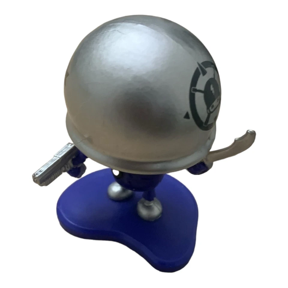 SUPER RARO MGA Impresionante Pequeño Hombre Verde Azul Ejército General Pánico Figura Con Etiqueta Foto 4 de 4