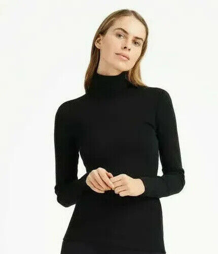 100% Merino Wool UT Ultra Soft Woman High Neck Shirt Base Layer 7937