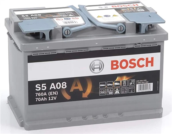 Batterie auto S5A08 12V 70Ah / 760A BOSCH AGM START-STOP L3 E39 - Photo 1/1