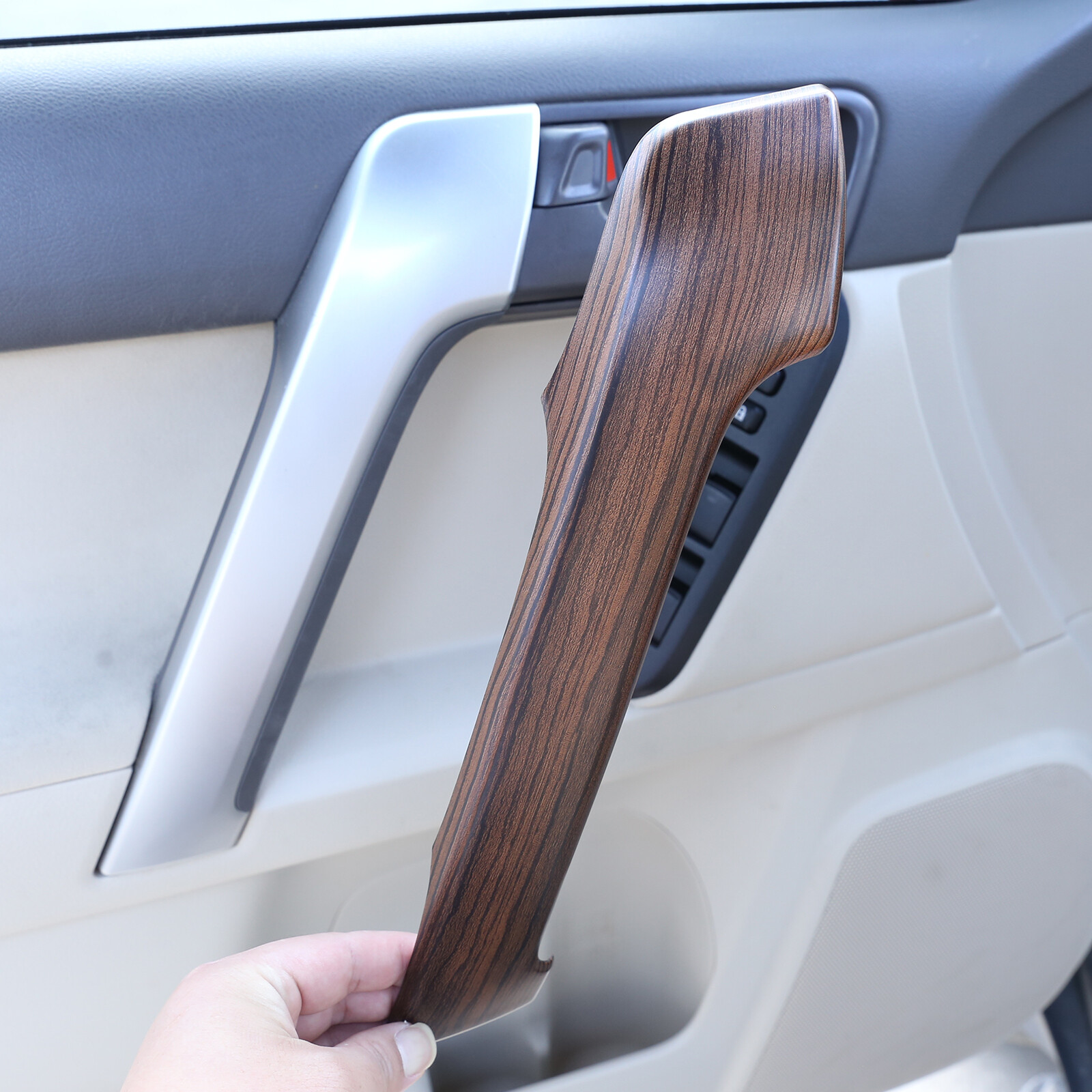 Pine Wood Inner Door Armrest Cover Trim For Toyota Prado FJ150 20102018 4PCS eBay