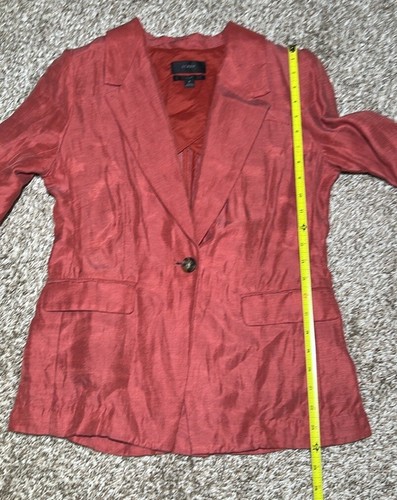 J. Crew Willa Linen Blend Coral Blazer Size 2 BH668 Orange Women’s - Picture 12 of 12