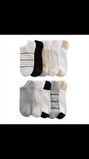 NEW Sonoma Goods for Life 10 pk. women's no-show socks size 9-11 Stripes Solids