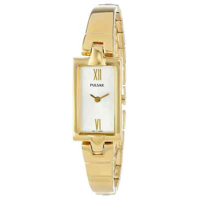 #ad #ad Pulsar Women#x27;s PEGG14 Gold Tone Easy Style Stainless Steel Japanese Quartz Watch $60.00