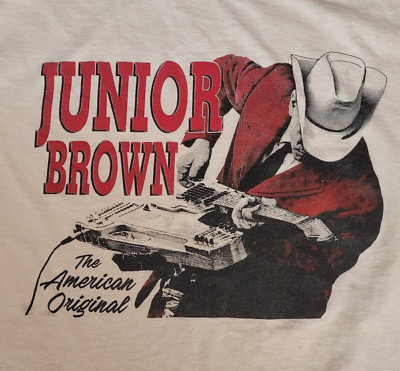 Junior Brown The American in Concert Black Unisex T-Shirt Full Size MC058