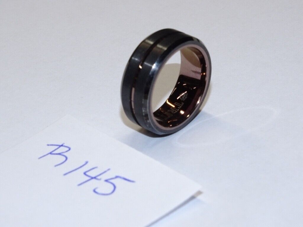 Triton Tungsten Carbide Wedding Band Ring 8mm. Si… - image 1