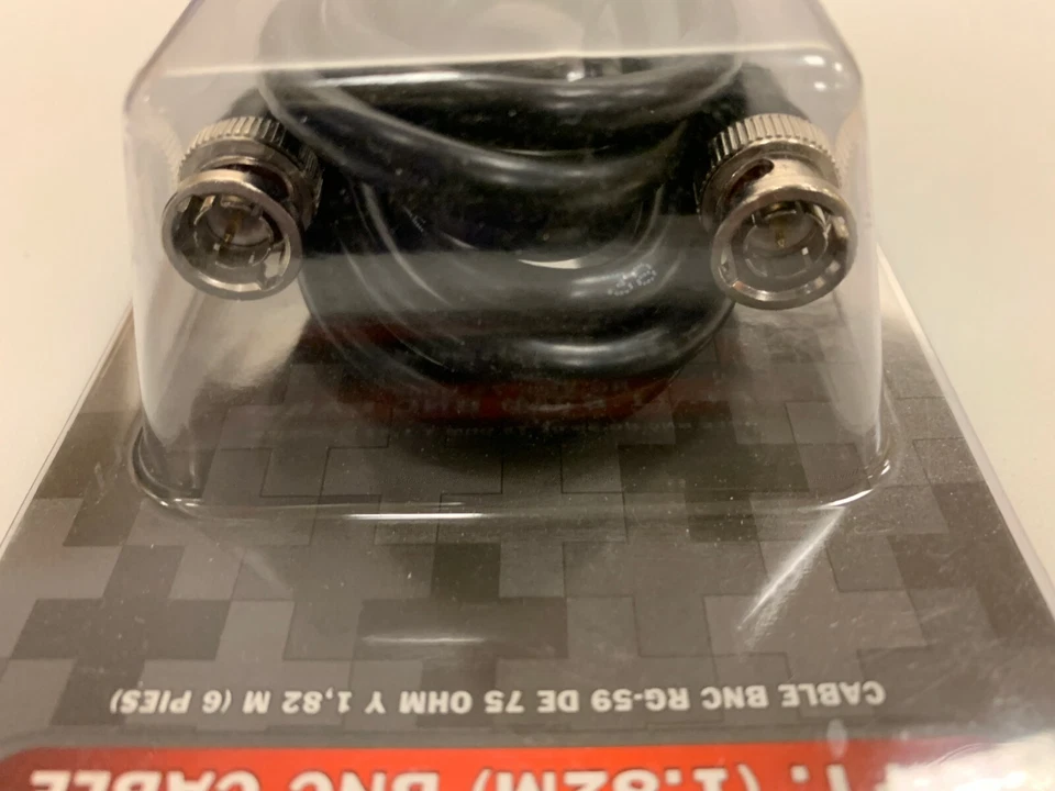 6 Foot BNC Coaxial Cable RG-59 75-Ohm Male Plug to Male Plug RadioShack 278-990 - Image 4 of 4