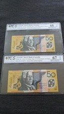 $50 2016 FIRST & LAST PREFIX MATCHING SERIALS PCGS 68/67 OPQ Gem UNC - RARE