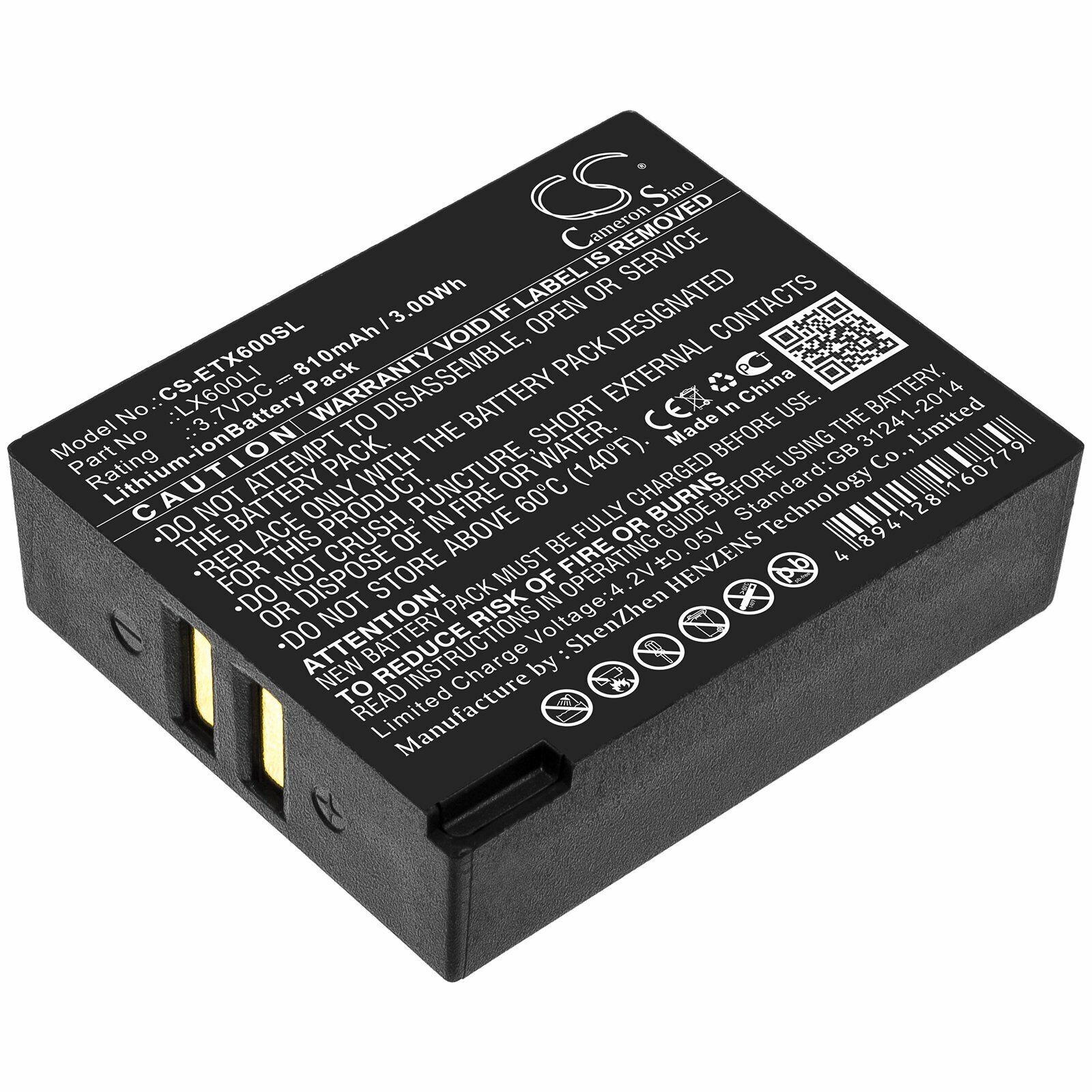 LX600LI Battery for Eartec UltraLite Hub Systems, 810mAh - sold by smavco