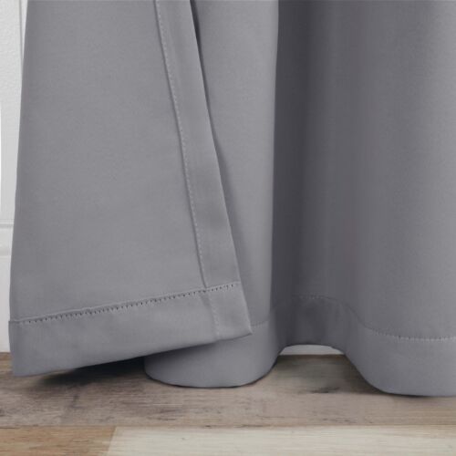 Solid 36" Wide Machine Washable Room Darkening Blackout Curtains, Set of 2 - Picture 269 of 317