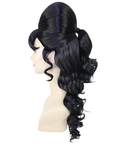 HPO Adult Women's Class 60's Brown Half Updo Wig with Ponytail, HW-7577 - Picture 21 of 65
