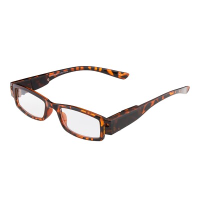 Schildpatt +2,5 LED Lesebrille Presbyopie Erwachsene Brille LED Lichtleistung