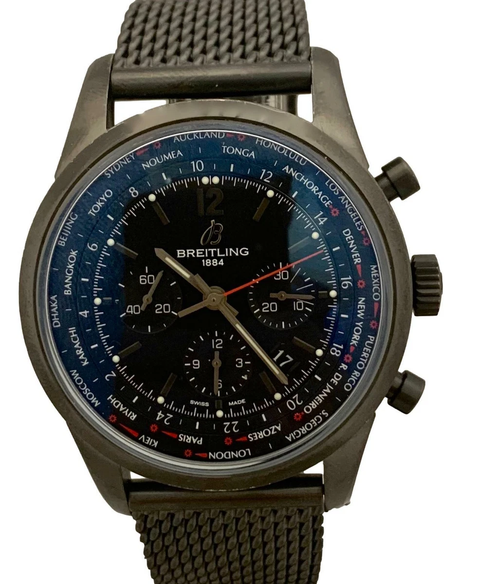 Breitling Transocean Chronograph Unitime Pilot 46 Complete for